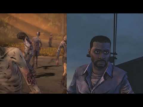 TWD (telltale game) - Lee and Clem zombie horde comparison