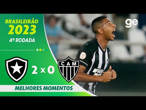Gols e lances de Botafogo x Atlético Mineiro