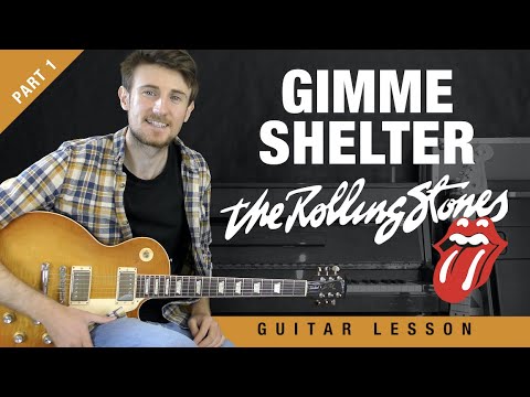 Gimme Shelter The Rolling Stones Guitar Tutorial + Lesson (Part 1)