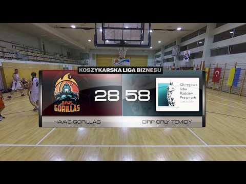 Havas Gorillas vs OIRP Orły Temidy - I kolejka - Warszawa - Koszykarska Liga Biznesu