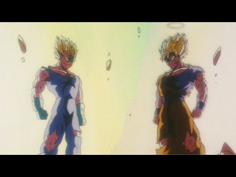 SSJ Goku vs SSJ Majin Vegeta 2nd Round (Japanese)