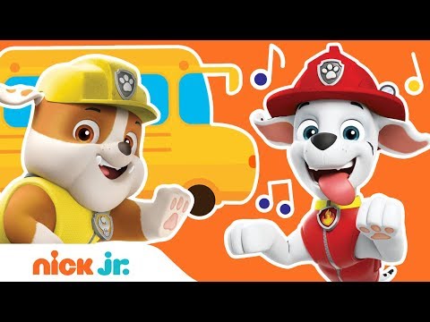 Wheels On The Bus' PAW Patrol REMIX! 🚌 Back to School Sing Along  | Stay Home #WithMe | Nick Jr. Video
