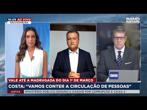 Governador da Bahia fala sobre lockdown de dois dias em todo o estado