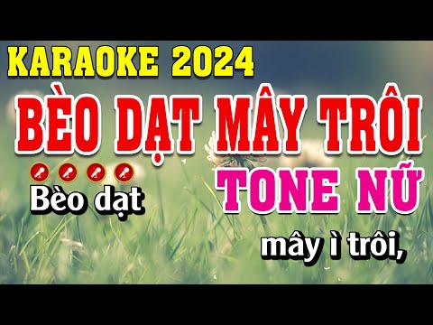 Bèo Dạt Mây Trôi Karaoke Tone Nữ Dễ Hát | Đình Long Karaoke