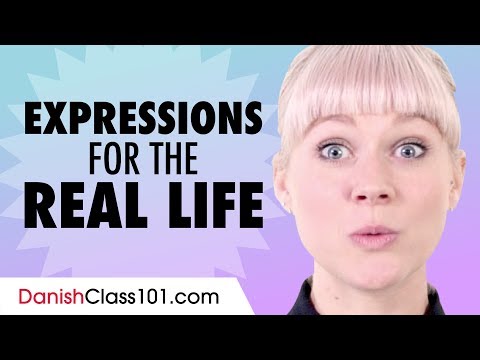 Vocabulary and Common Expressions for Real Life Danish Conversation