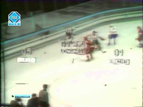 1968 Hockey USSR FRG Олимпийские игры 1968 СССР - ФРГ ХОККЕЙ
