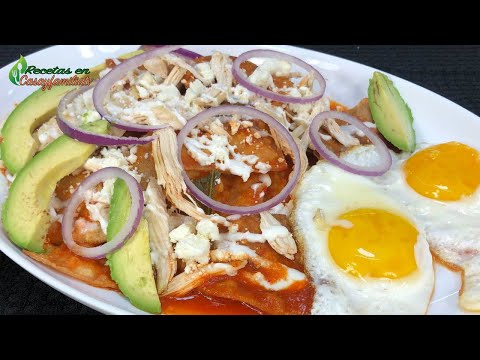 CHILAQUILES ROJOS CON POLLO: Receta Fácil y Deliciosa para Casa o Negocio