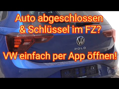 VW: Schlüssel im Auto eingeschlossen? VW per App öffnen, Volkswagen, Polo, Golf, Passat, Tiguan