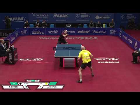 Quarterfinal Europe Cup Table Tennis 2022 - Pavel Sirucek vs Alan Bentsen