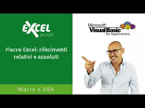 Macro Excel: riferimenti relativi e assoluti