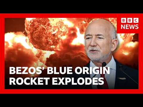 ブルーオリジン社ロケット、フロリダで試験中に爆発 | BBCニュース (Blue Origin rocket explodes during test in Florida | BBC News)