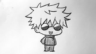 How to Draw Satoru Gojo | Step By Step | Jujutsu Kaisen | Easy Anime Drawing