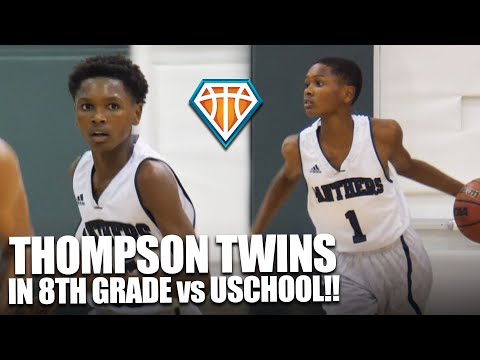 Thompson Twins in 8TH GRADE vs Scottie Barnes, Vernon Carey & USchool!! | Now They're 5-STARS