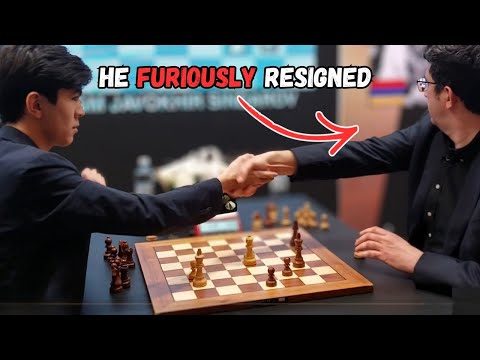 Sindarov Defeats Kramnik, Who Walks Off Immediately