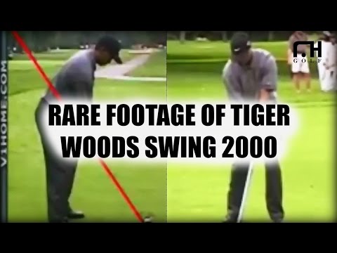 Rare Footage of Tiger Woods Golf Swing in 2000