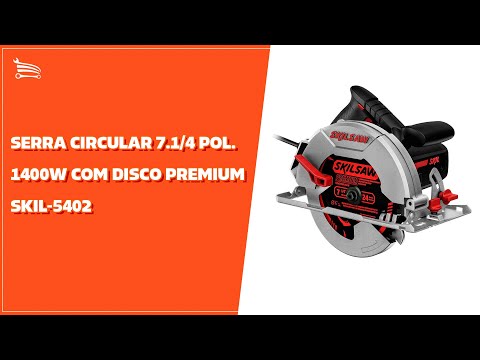 Serra Circular 5402 7.1/4 Pol. 1400W  com Disco Premium  - Video