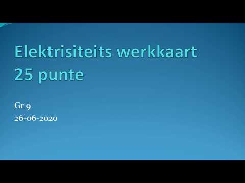 FISIESE WETENSKAP GRAAD 9: 26 Junie 2020 - periode 6 (26096)