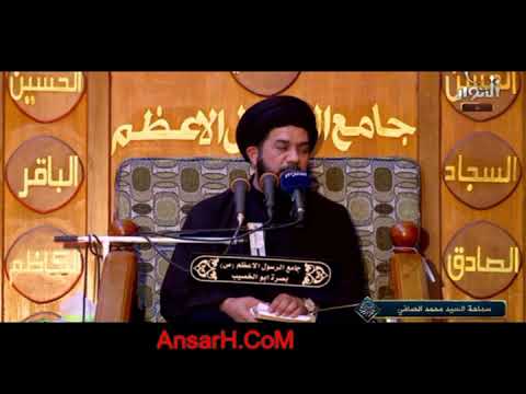 ⁣السيد محمد الصافي  يبكي و يقطع  مجلسه من أجل طفل عطشان في المجلس  ليلة  21  شهر رمضان 1442 هـ البصرة