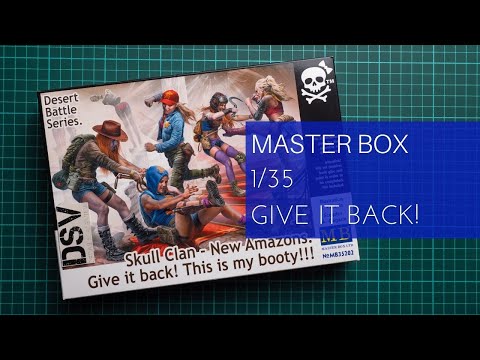 5 Figs Master Box MB 1/35 35202 Skull Clan New Amazonsi Desert Battle Series 
