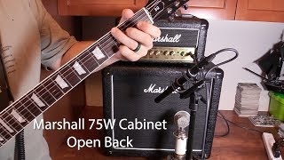 Video thumbnail for Marshall MX112R Cab with Celestion Seventy-80 Speaker - Open vs Closed Back Test by Sliding Scales