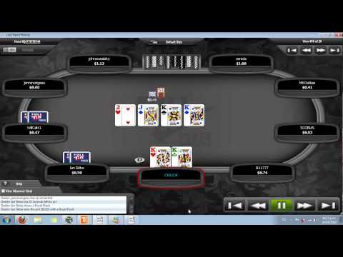 Worst poker bad beat ever! Quads Kings vs Royal Flush runner runner