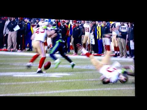 Seahawks vs 49ers 2014 Big hit