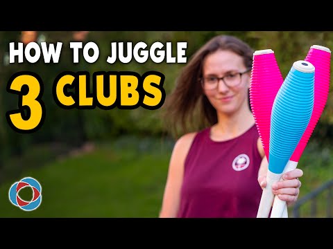 Learn to JUGGLE 3 CLUBS /PINS - Beginner Tutorial