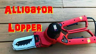 Alligator Chainsaw Lopper Blade Replace and First Time Using - Black+ Decker 6" Electric
