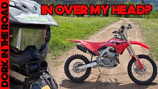 Overweight, Incompetent Dual Sport Rider vs Honda CRF250RX Race Bike