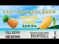 Pineapple Mango Raw IPA Fast Brew Brewtools