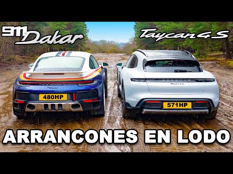 Porsche 911 Dakar vs Taycan vs 911 GTS vs Macan v Cayenne: ARRANCONES OFF-ROAD