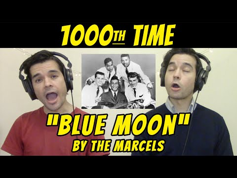 Blue Moon - The Marcels | TWINS REACTION to 1000th time listen!