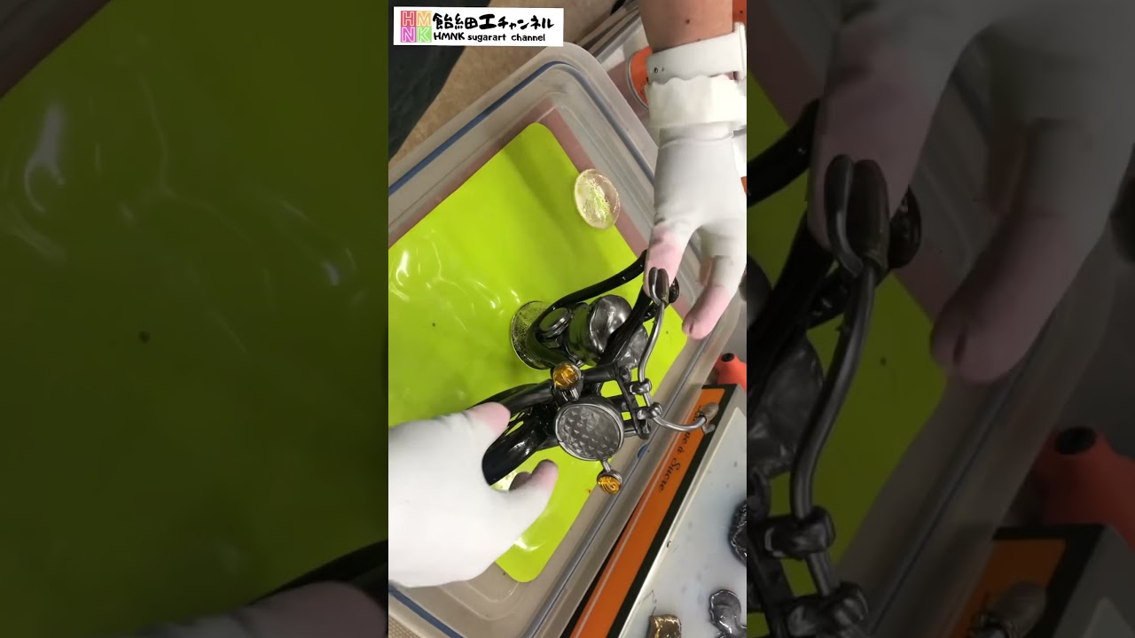 砂糖で作った甘いバイク　2023ヴァージョン#バイク#パティシエ#飴細工