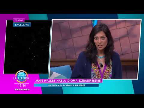 Mafe Walker Habla idioma extraterrestre 👽