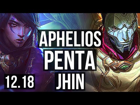 APHELIOS & Zilean vs JHIN & Pantheon (ADC) | Penta, 300+ games, Dominating | EUW Master | 12.18