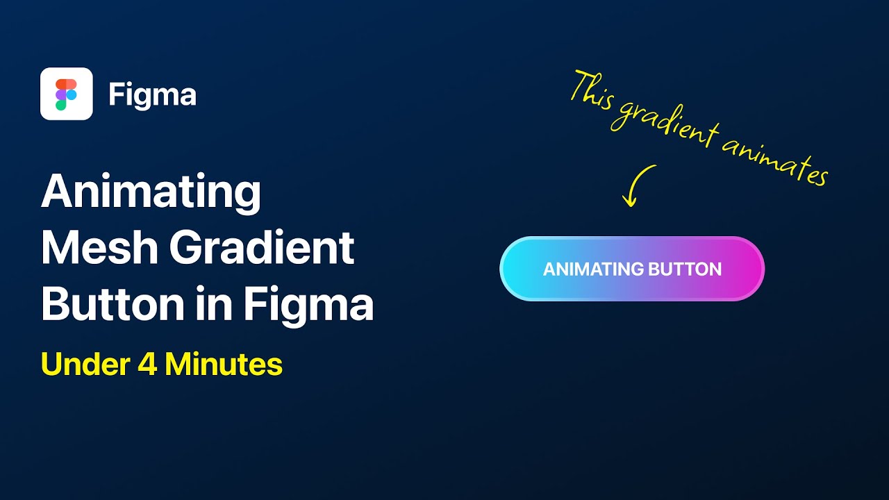 Animated Mesh Gradient Button In Figma