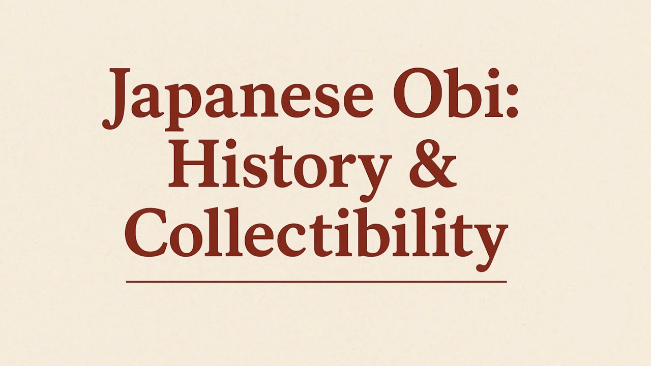 Obi Strips: History & Why Japanese Vinyl Collectors Care