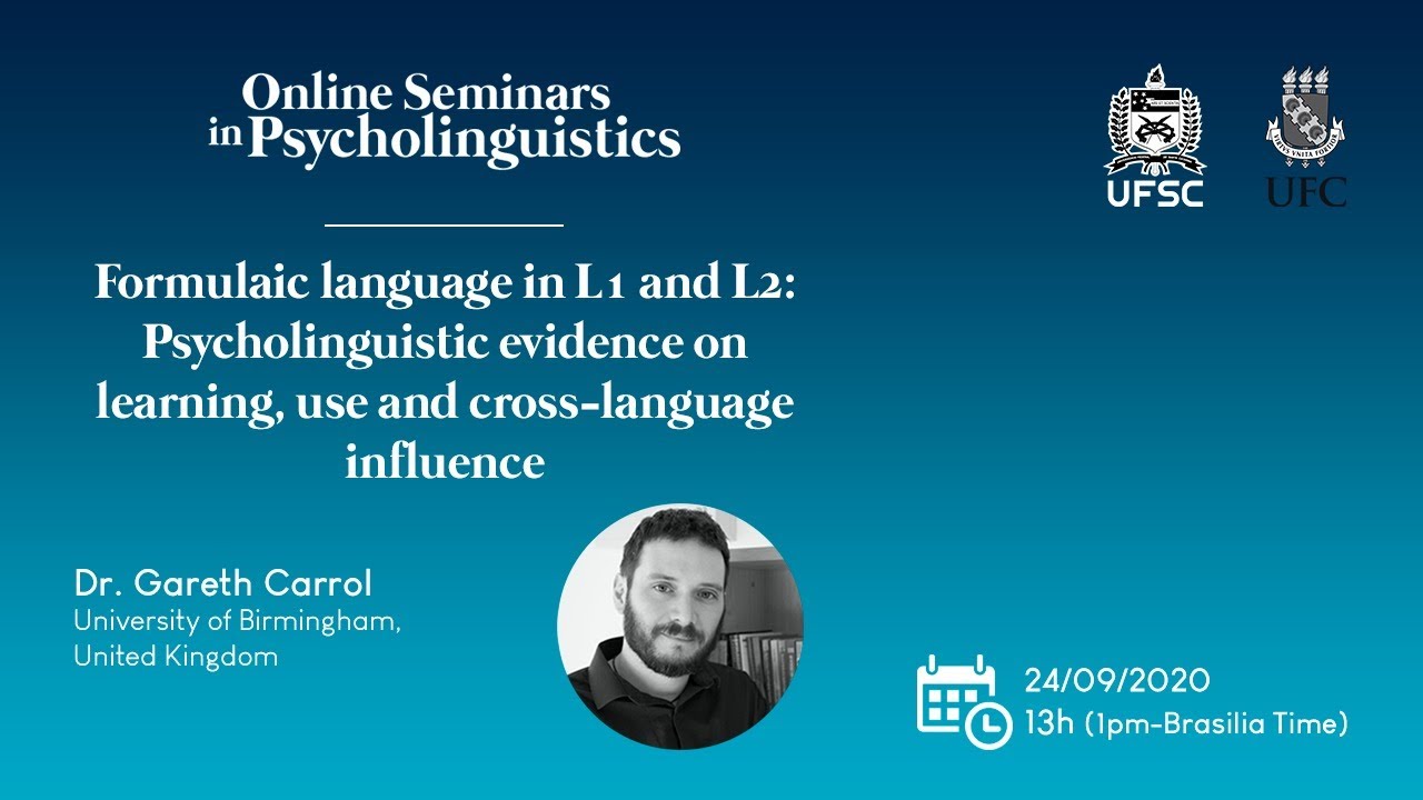 Formulaic language in L1 and L2: Psycholinguistic evidence on learning and cross-language influence