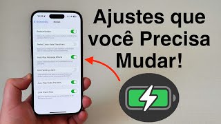 Ajustes Que Você PRECISA Mudar Para Economizar Bateria no iPhone!