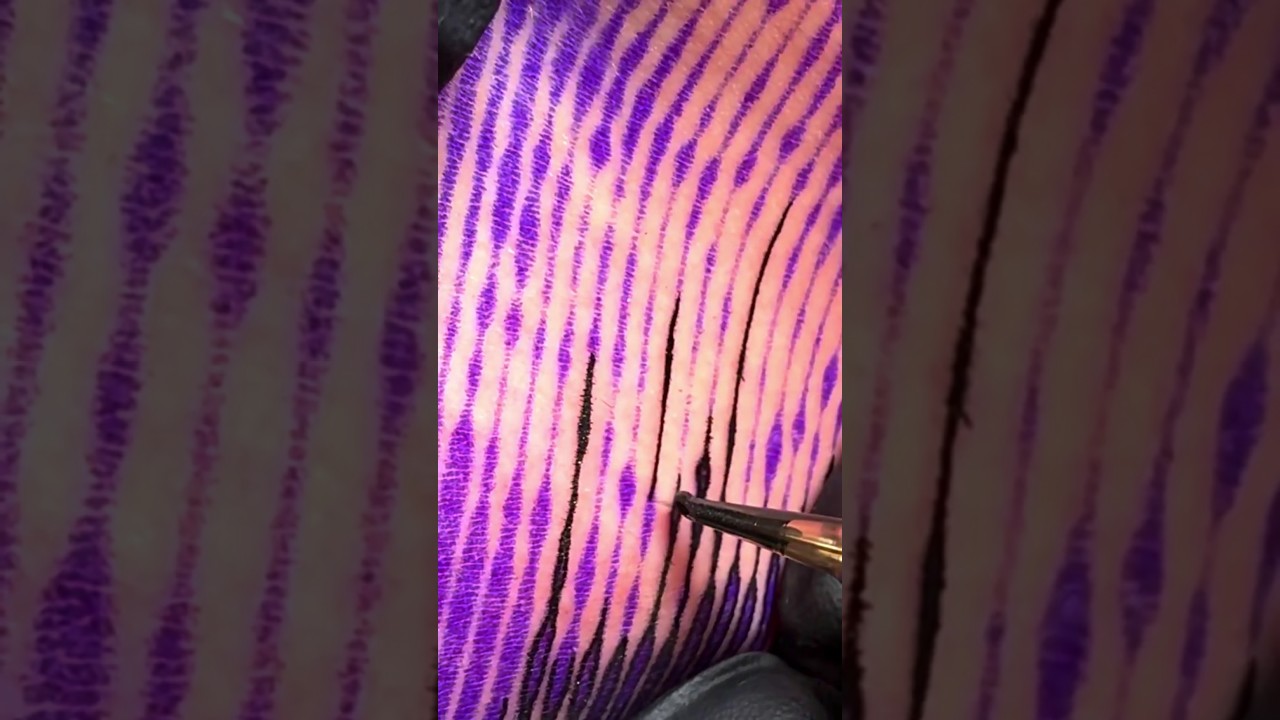 Unveiling the Magic: Optical Illusion Tattoo in Blackwork and Geometric Styles #tattoo #tattoos