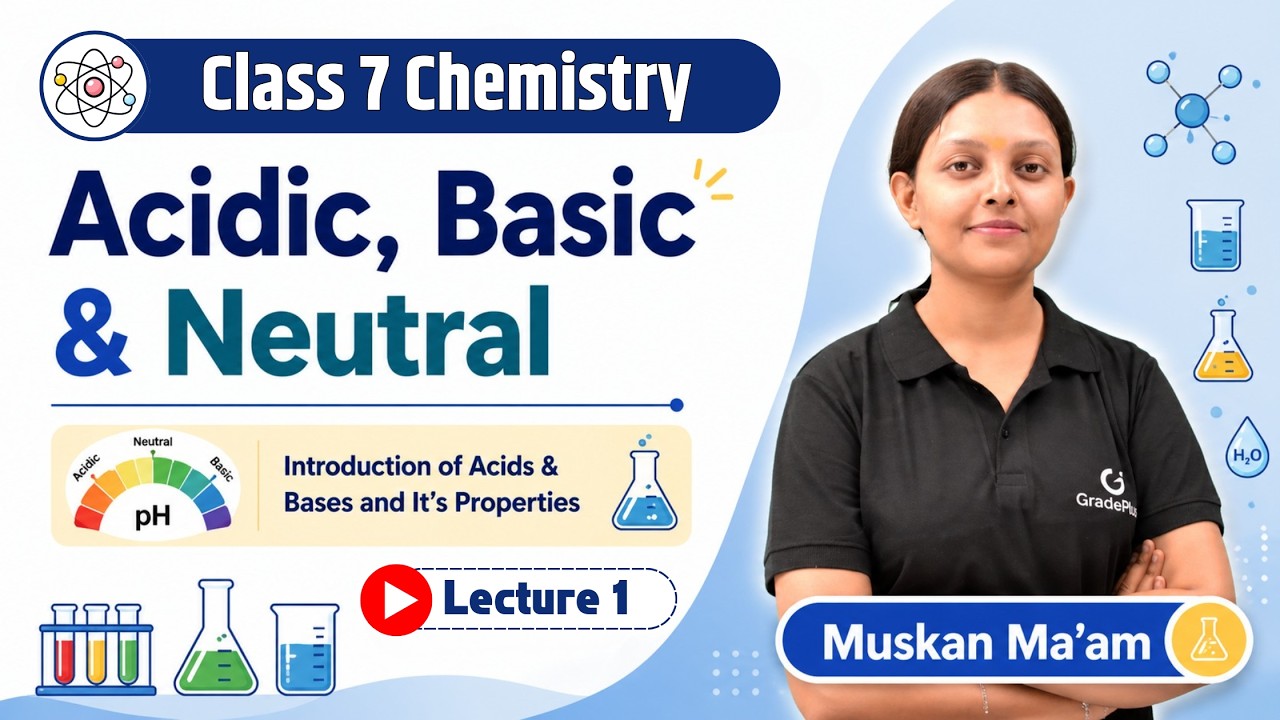 L01 Exploring Substances : Acidic Basic & Neutral | Acids and Properties