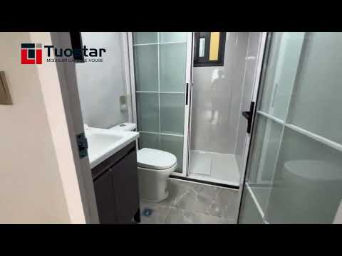 20FT Elevated Container House with Double Sloped Roof | Smart Prefab Design