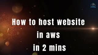 Download the video "How to Host Website on AWS in 2 Minutes | Using IIS Web Server"