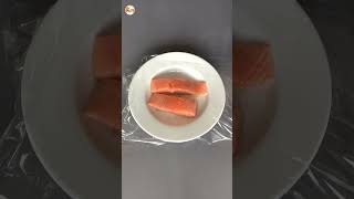 SALMON baked in MICROWAVE, extra fast recipe