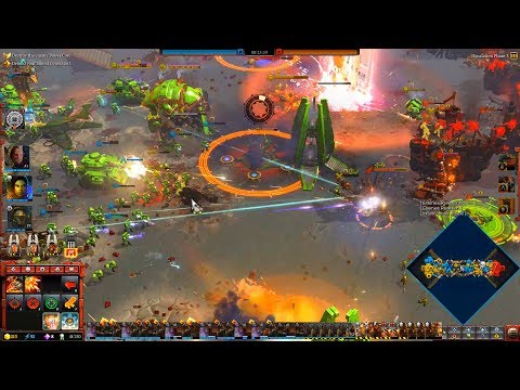 Space Marines vs Orks - 3v3, Hard AI, Epic Battle - Warhammer 40K: Dawn Of War 3 - No Limit Mod