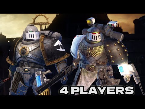 4 Carcharodons vs Legion of Chaos / Epic Battle! - Warhammer 40k: Space Marine (Augmented Mod)