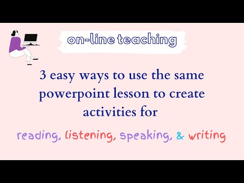 ELL Teacher Online. Use basic features in PowerPoint or Google Slides to create 3 activities!