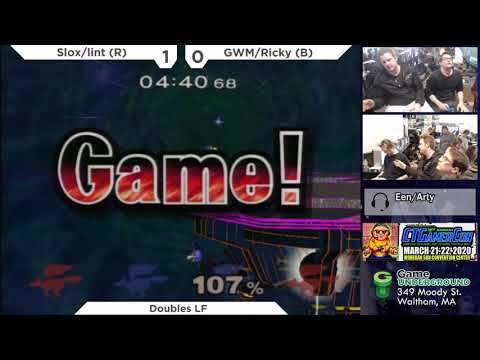 Mass Madness 32 SSBM - Slox/lint (Blue) vs. GWM420/Ricky (Red) - Melee Doubles LF