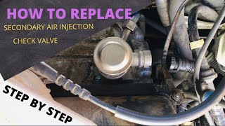 HOW TO REPLACE SECONDARY AIR INJECTION CHECK VALVE 2002 VW CABRIO#vwcabrio#vwcheckvalve