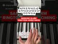 Samsung Homecoming Ringtone EASY Piano Tutorial Samsung Ringtone Homecoming Piano